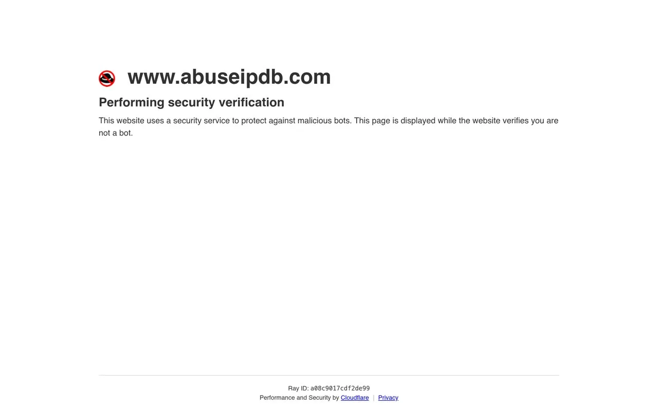 Aperçu AbuseIPDB