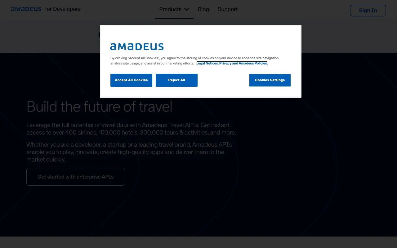 Aperçu Amadeus for Developers