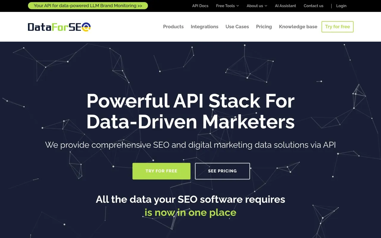 Aperçu DataForSEO