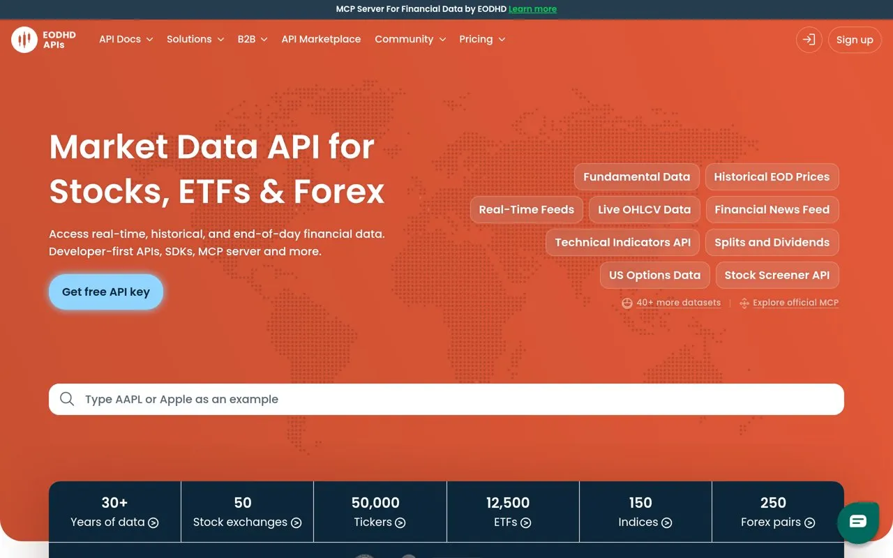 Aperçu EOD Historical Data