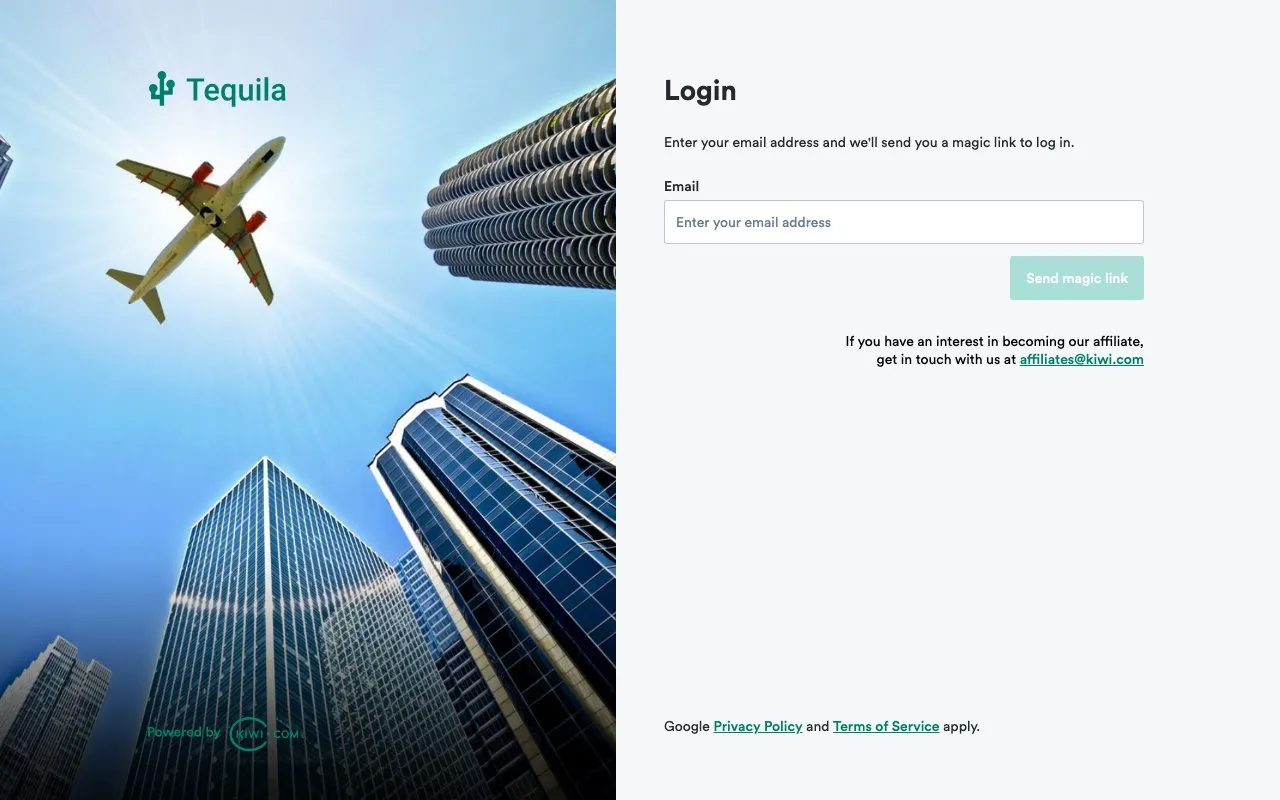 Aperçu Kiwi.com Tequila API