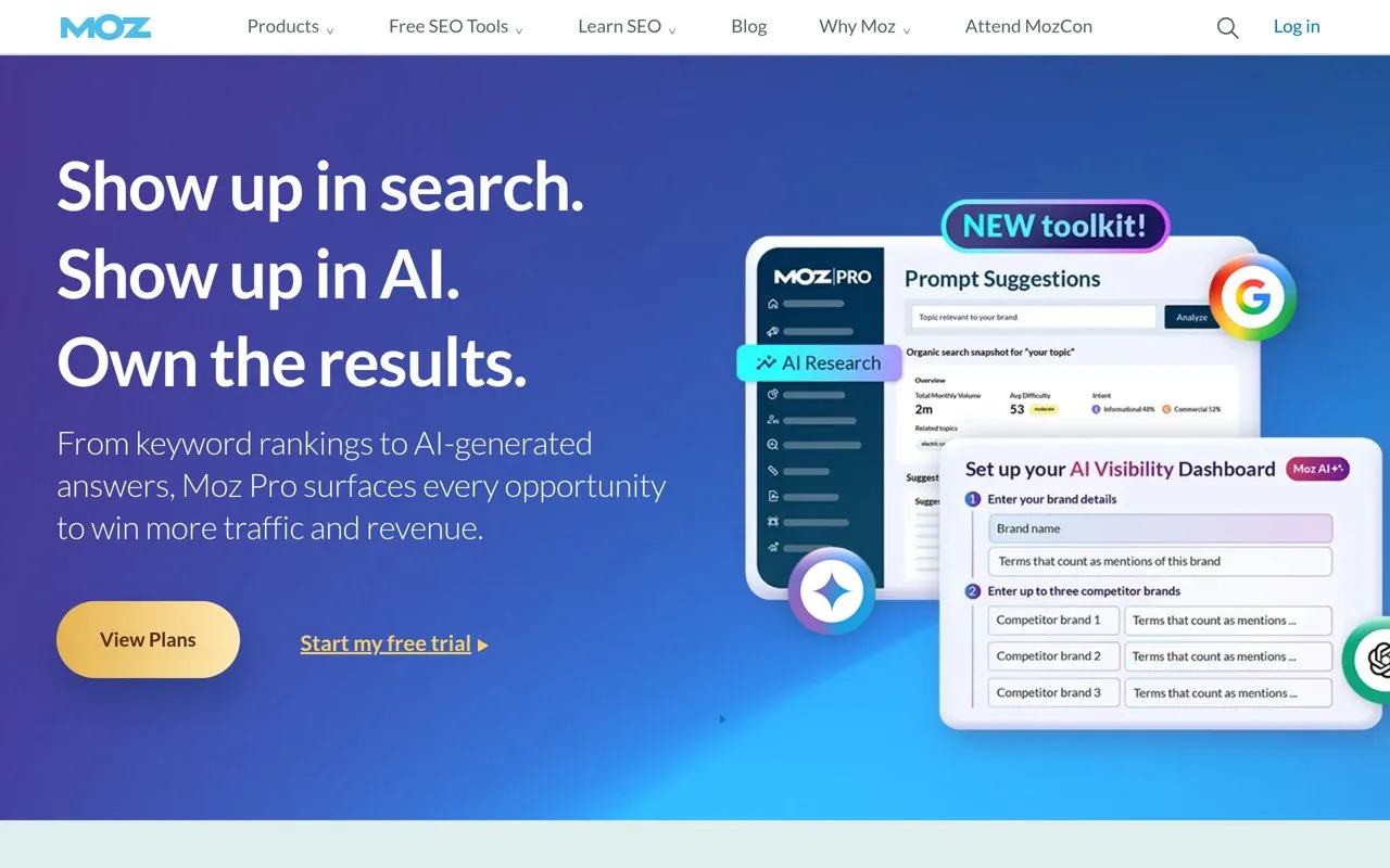 Aperçu Moz API