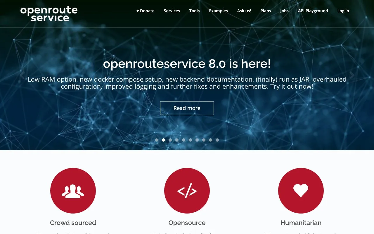 Aperçu OpenRouteService