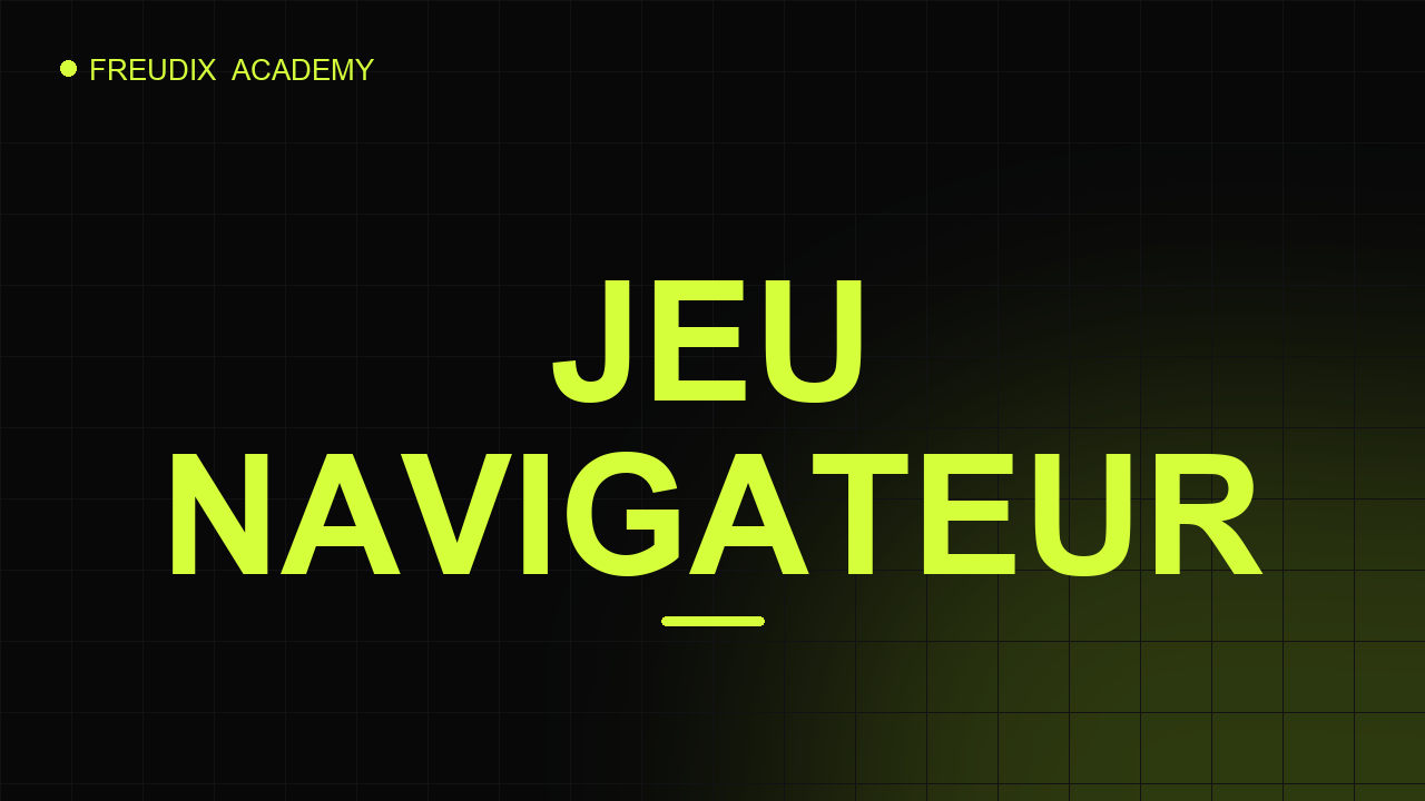 Aperçu Créer un jeu navigateur