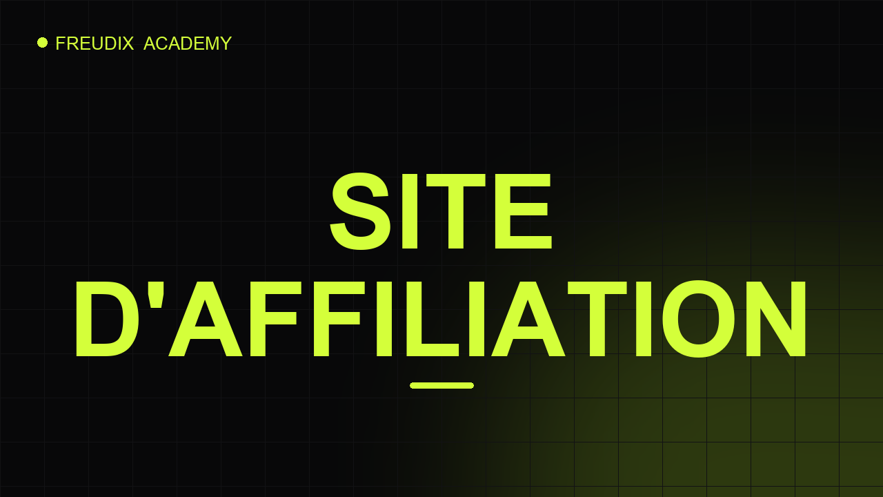 Aperçu Gagner de l'argent avec des sites d'affiliation