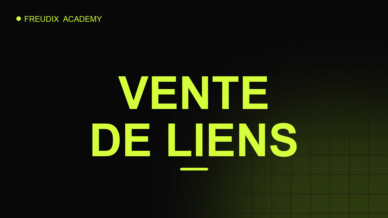 Aperçu Vente de liens