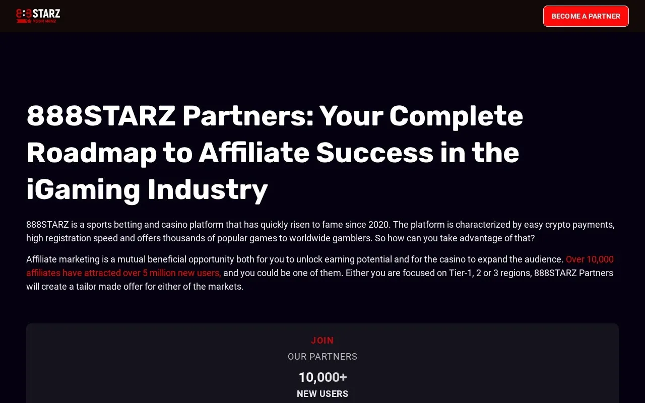 Aperçu 888starz Partners