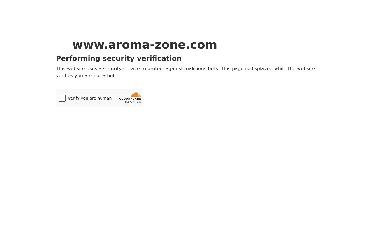 Aperçu du site Aroma-Zone