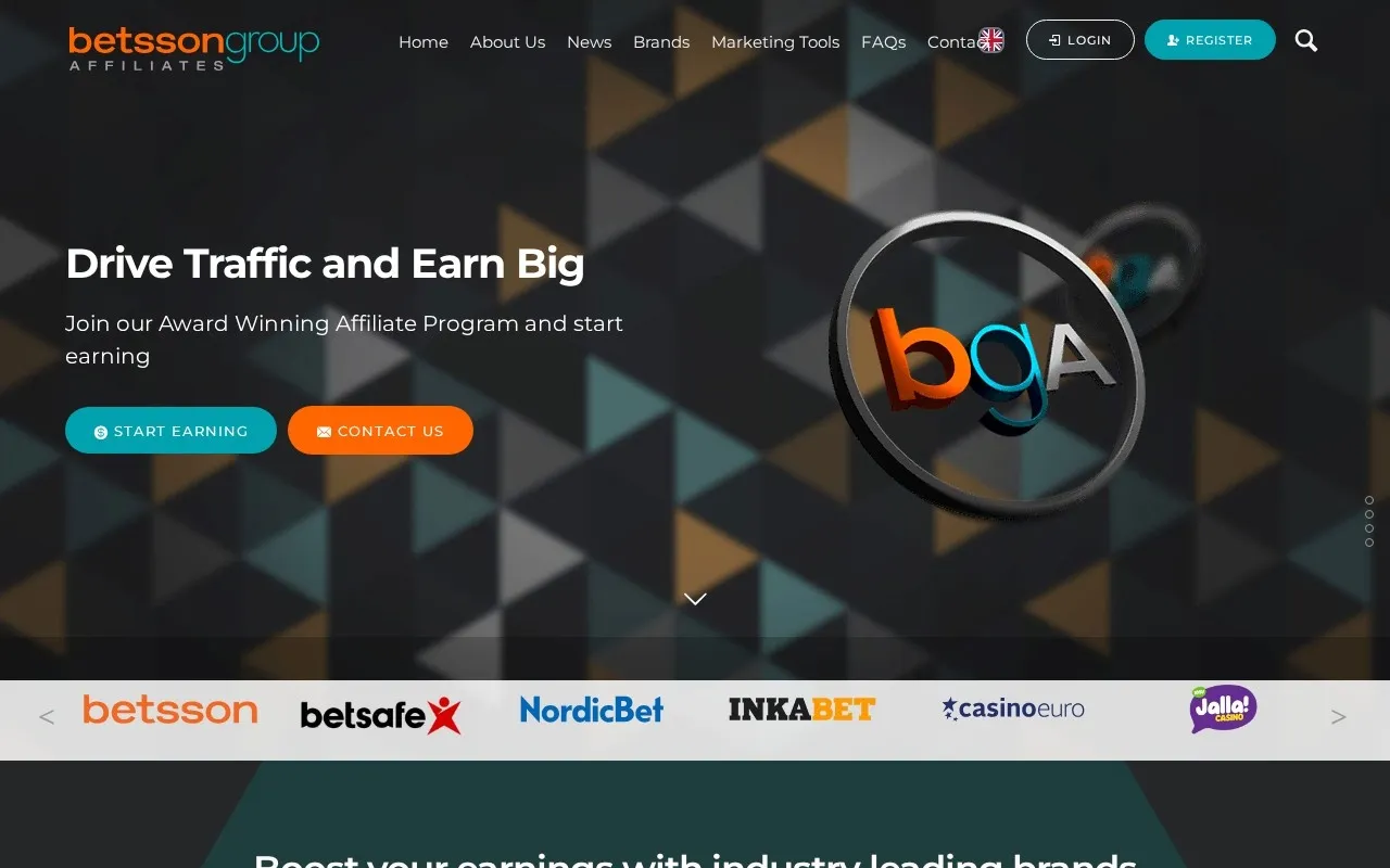 Aperçu Betsson Group Affiliates