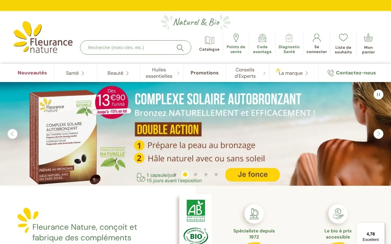 Aperçu du site Fleurance Nature