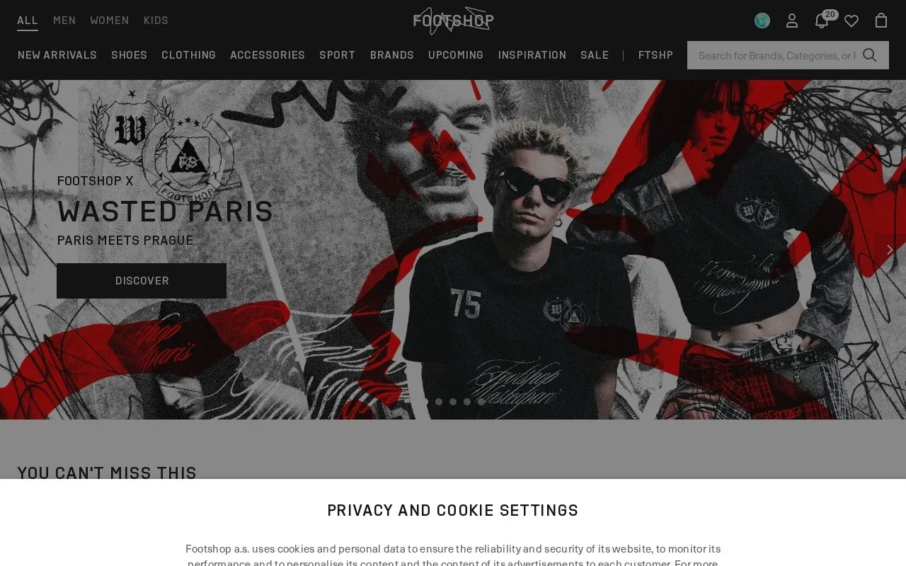 Aperçu du site Footshop