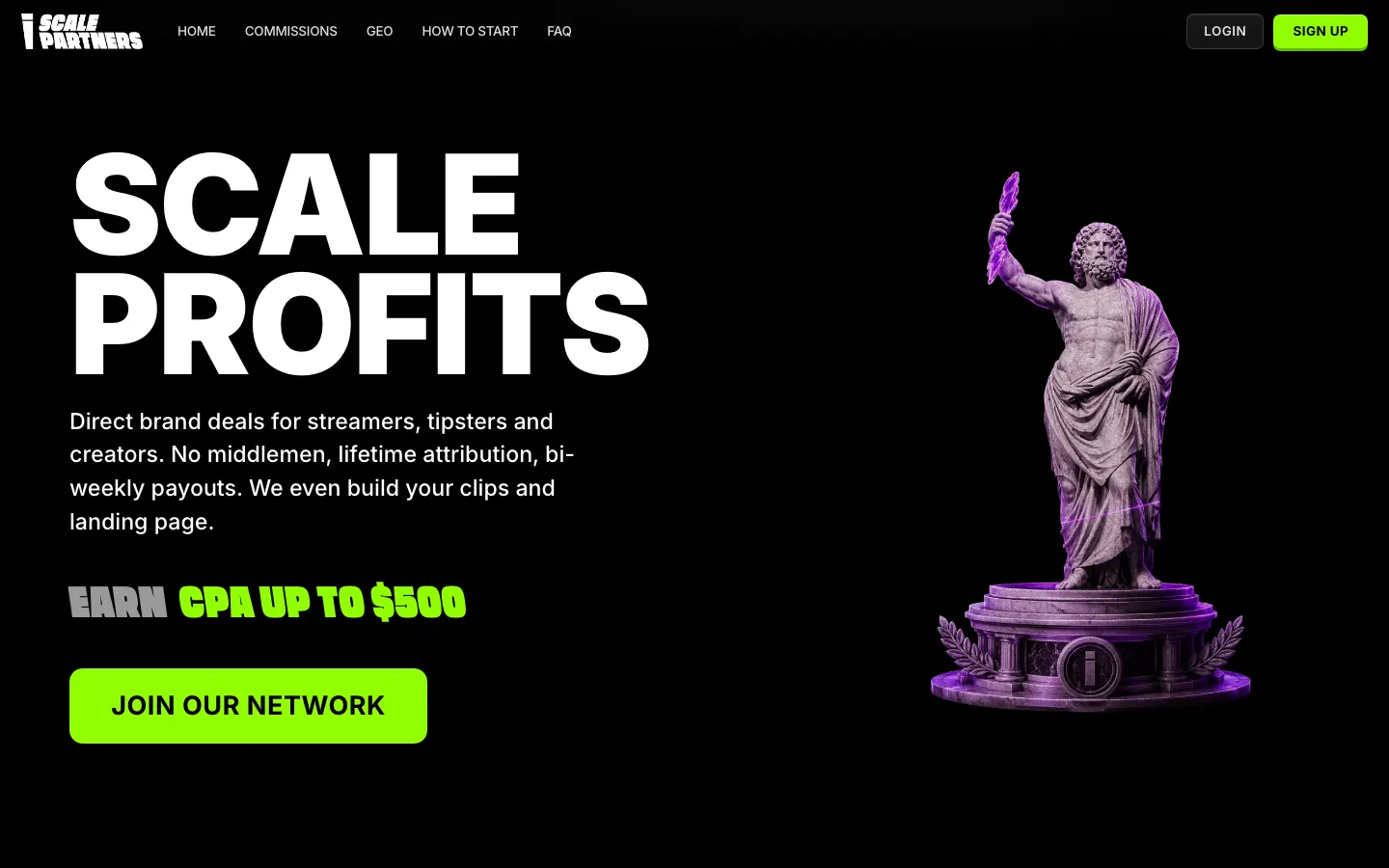 Aperçu du site iScale Partners