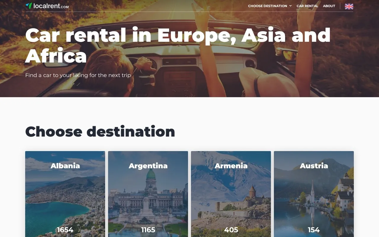 Aperçu du site Localrent