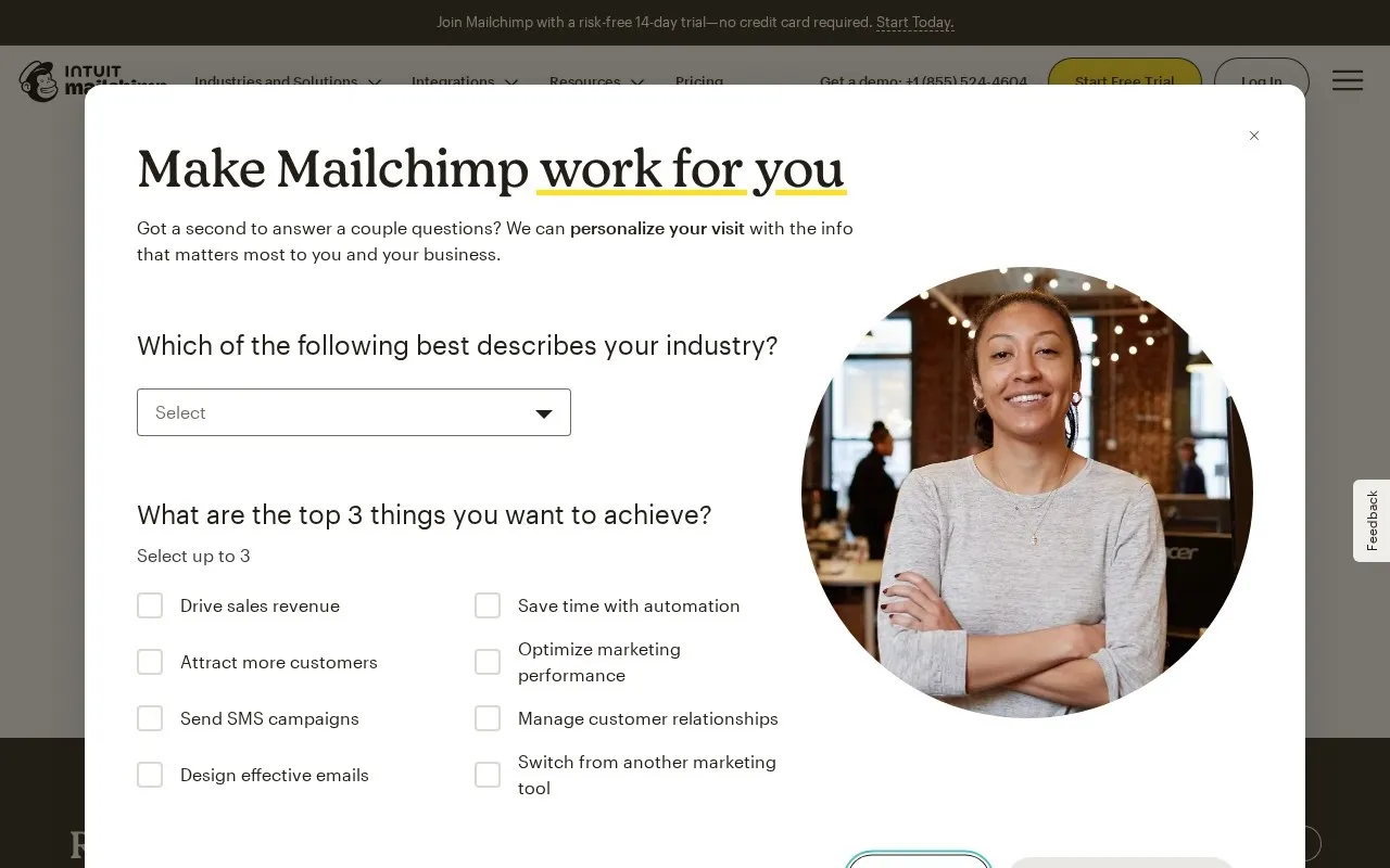 Aperçu Mailchimp