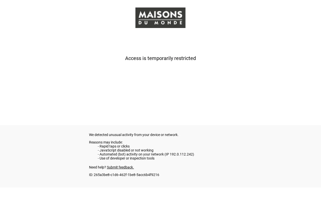 Aperçu Maisons du Monde