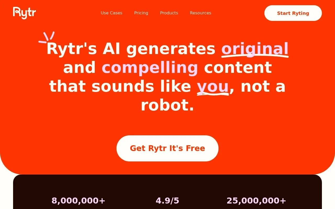 Aperçu Rytr