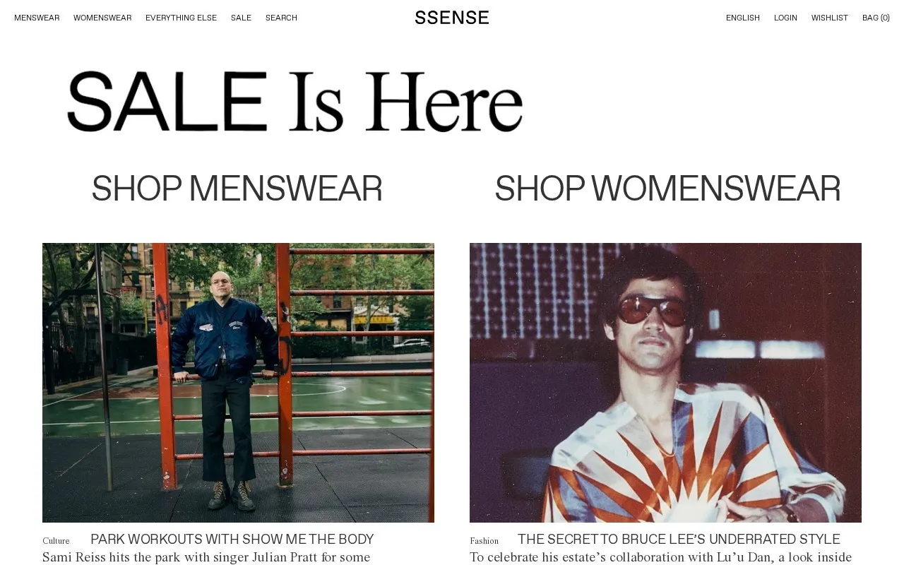 Aperçu SSENSE